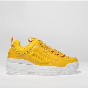 NEW FILA Disruptor ll Premium Repeat Size 7.5 YELLOW